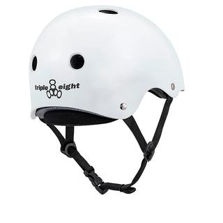 TRIPLE 8 DEEP COVER HELMET WHITE GLOSSY