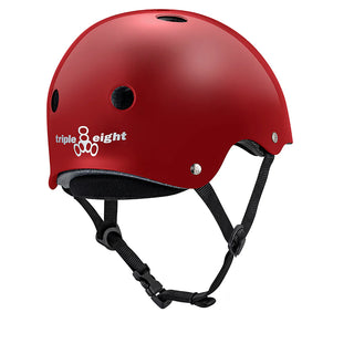 TRIPLE 8 DEEP COVER HELMET SCARLET RED GLOSSY