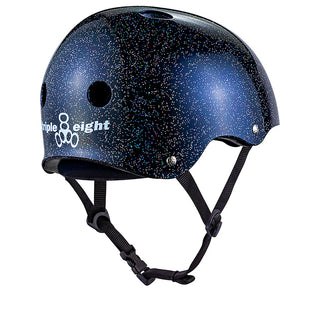 TRIPLE 8 DEEP COVER HELMET BLACK GLITTER