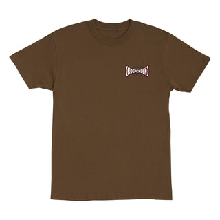 INDEPENDENT ROSE SPAN HEAVYWEIGHT TSHIRT (DARK CHOCOLATE)