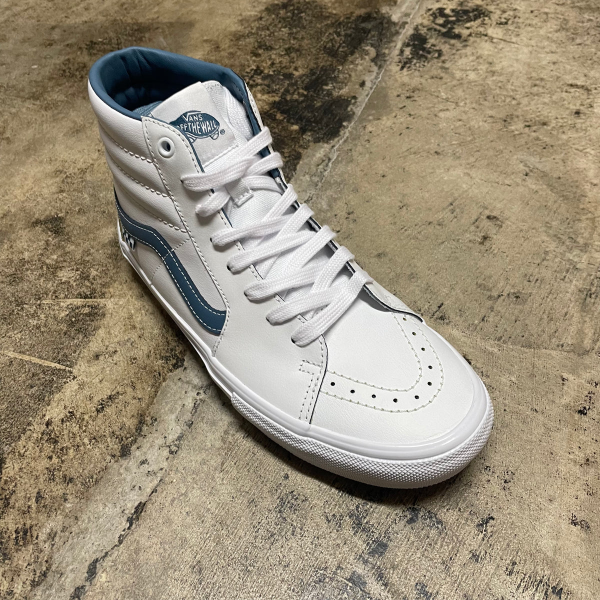 VANS SKATE SK8 HI WEARAWAY WHT BLU