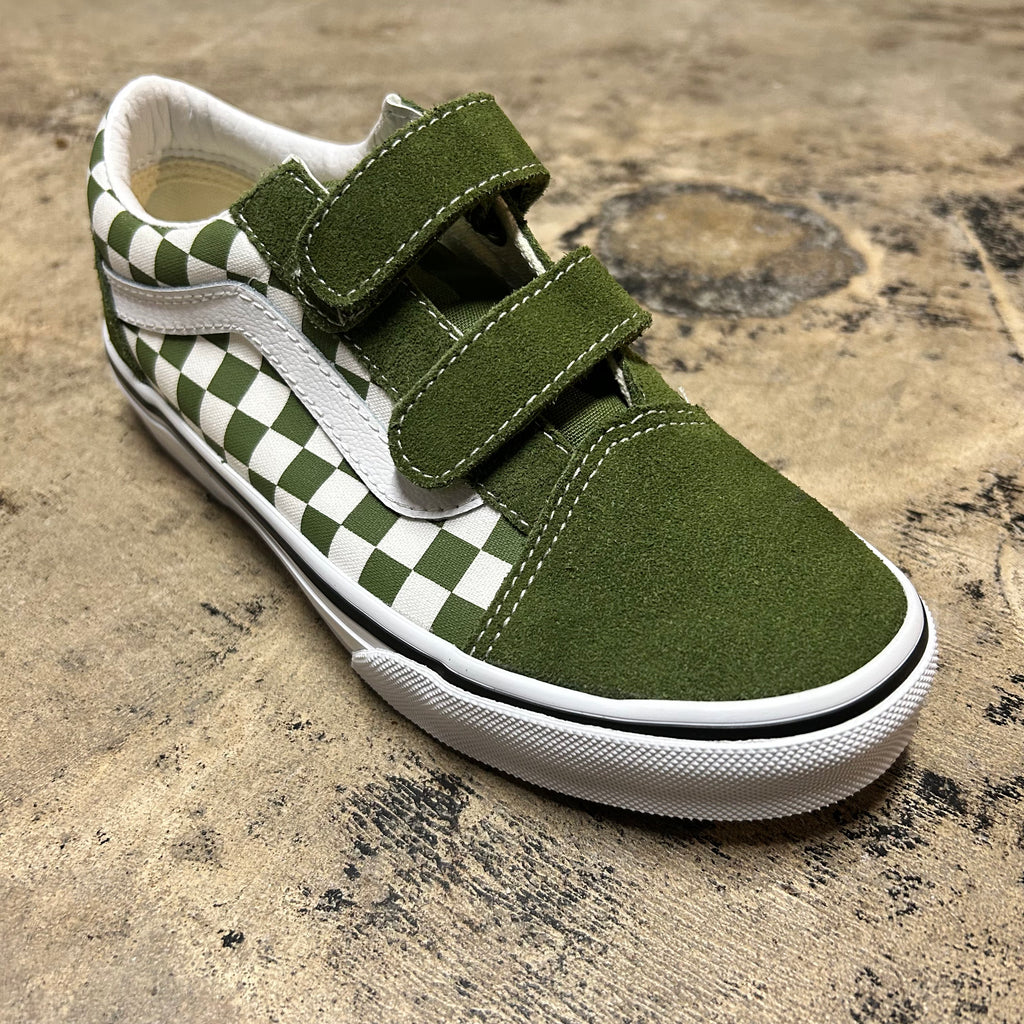 VANS YOUTH OLD SKOOL V (CHECKERBOARD/PESTO) – 3rd Lair