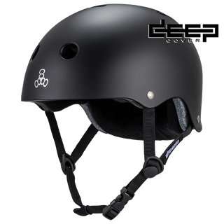 TRIPLE 8 DEEP COVER HELMET BLACK MATTE