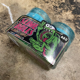 SLIMEBALLS CHROME TRANS BLUE LIGHT UPS OG SLIME (78A/66MM)
