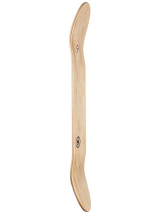 Wooden tool with a logo on a white background