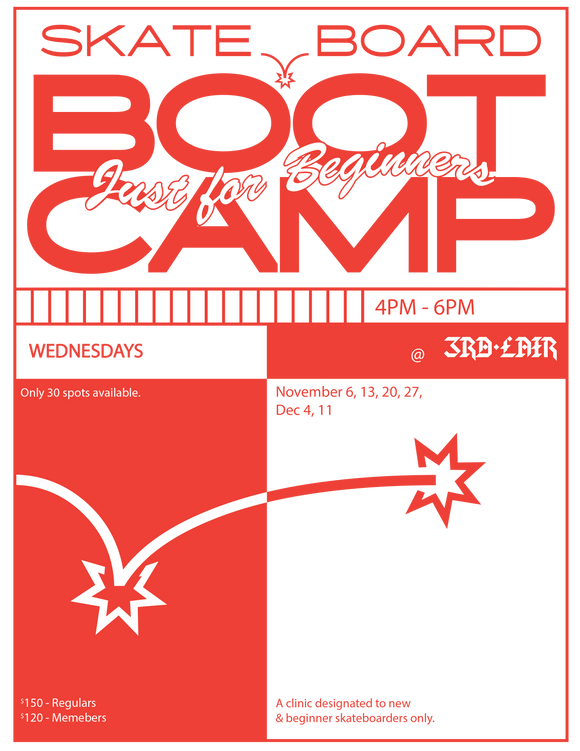 Beginner Boot Camp Skateboard Clinic Winter Session - Registration is Now Open