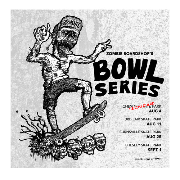 Bowl Jam tomorrow with Zombie Boardshop