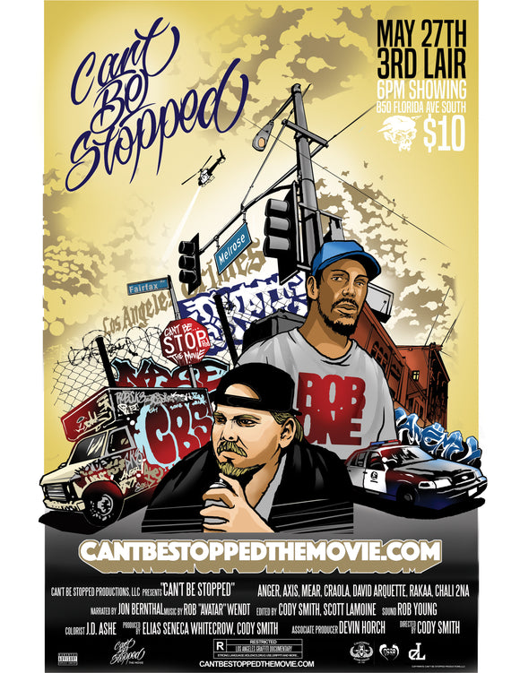 Cant Be Stopped The movie at 3rd Lair - Sat May 27 / 6pm / $10