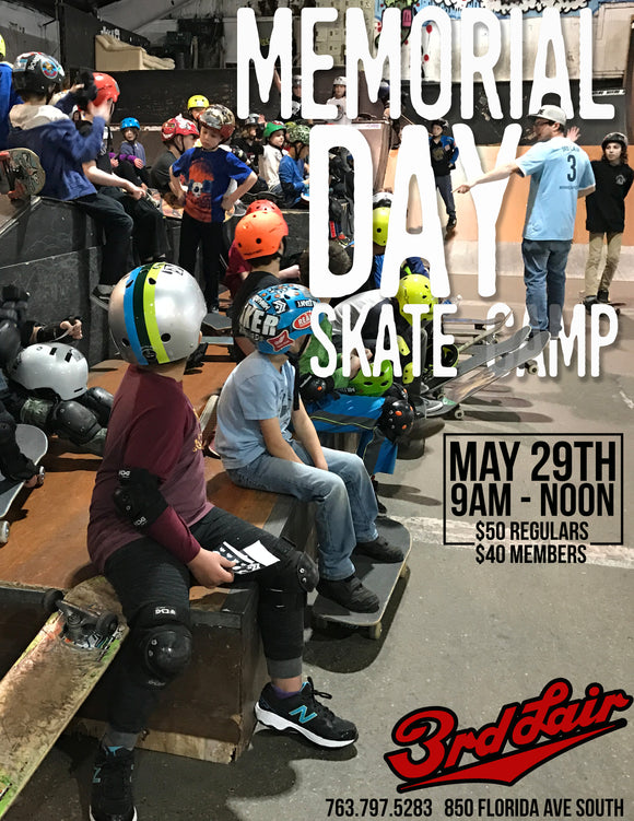 Memorial Day Skateboard Camp