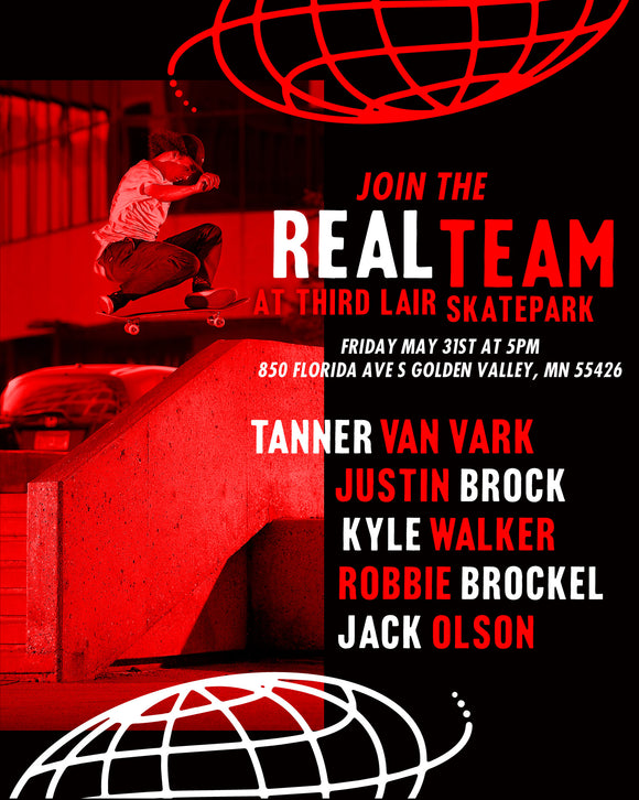 Real Skateboards Demo - Friday May 31, 2019 @ 5pm