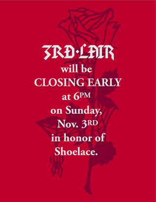 Closing at 6pm this Sunday Nov 3