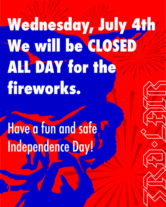 Closed on 4th of July