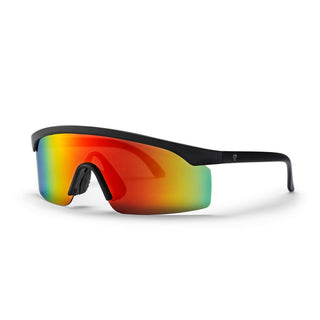 CHPO LELLE SUNGLASSES (BLACK/RED MIRROR)