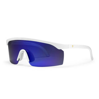 CHPO LELLE SUNGLASSES (WHITE/BLUE MIRROR)