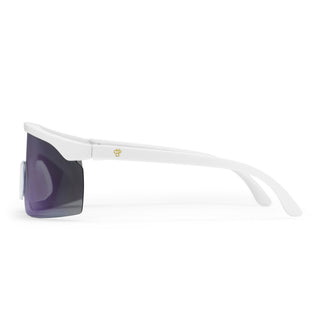 CHPO LELLE SUNGLASSES (WHITE/BLUE MIRROR)