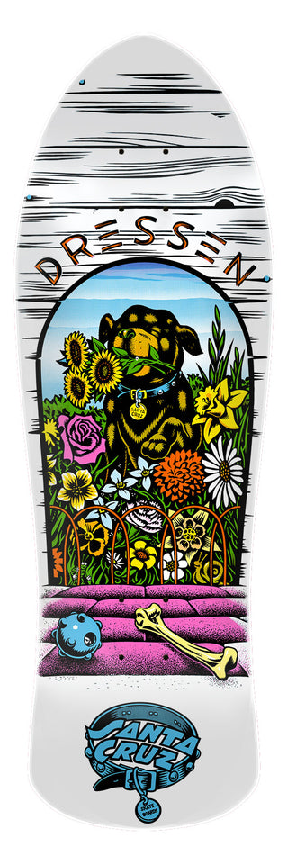 SANTA CRUZ DRESSEN PUP REISSUE DECK (9.5 X 29.44)