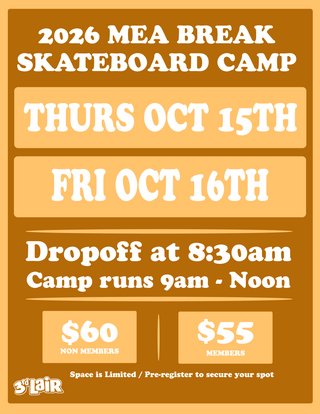 2026 MEA BREAK SKATEBOARD CAMP