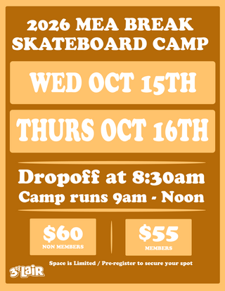 2026 MEA BREAK SKATEBOARD CAMP