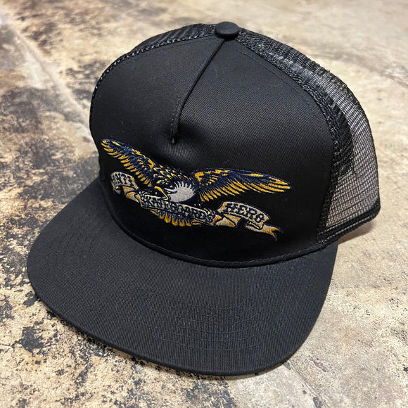 ANTI HERO EAGLE EMB TRUCKER HAT (BLK)