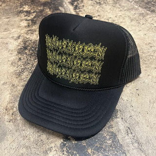 WELCOME X BEETLEJUICE THREE TIMES TRUCKER HAT BLACK