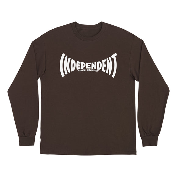 INDEPENDENT SPAN L/S DK CHOCOLATE
