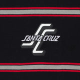 SANTA CRUZ DAWES POCKET T-SHIRT BLACK/RED