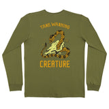 CREATURE TAKE WARNING L/S ECO olive