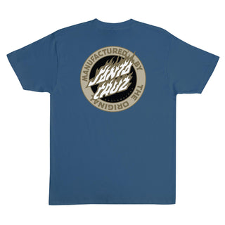 SANTA CRUZ FLAMED MFG DOT HEAVYWEIGHT T-SHIRT