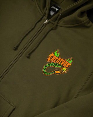 CREATURE DEADLY SANDS ZIP HOODED HEAVYWEIGHT SWEATSHIRT