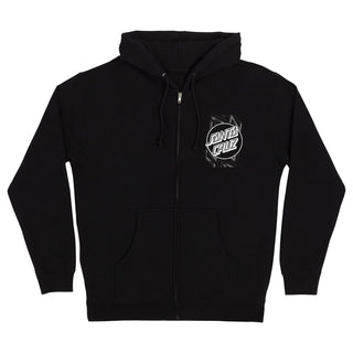 SANTA CRUZ INTERSECT OVERSIZED ZIP MIDWEIGHT HOODED SWEATSHIRT