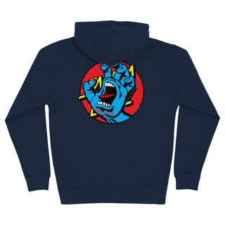 SANTA CRUZ HAND DOT ZIP MIDWEIGHT HOODED SWEATSHIRT
