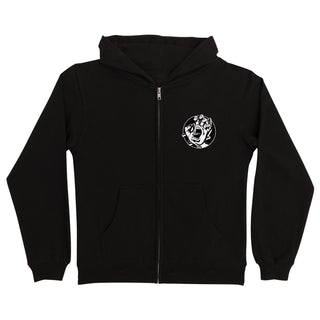 SANTA CRUZ HAND DOT MIDWEIGHT YOUTH ZIP HOODED SWEATSHIRT