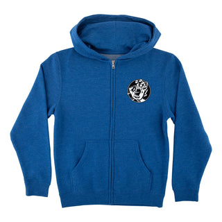SANTA CRUZ HAND DOT MIDWEIGHT YOUTH ZIP HOODED SWEATSHIRT