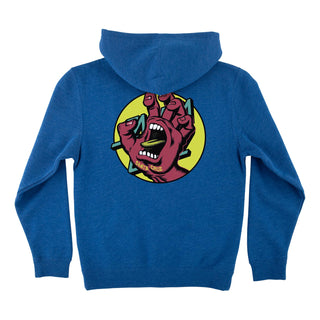 SANTA CRUZ HAND DOT MIDWEIGHT YOUTH ZIP HOODED SWEATSHIRT