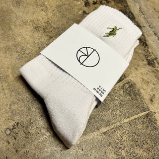 POLAR RIB SOCKS NO COMPLY (WHT)