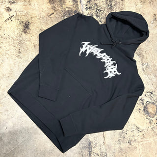 WELCOME BIG BARB HOODIE (BLACK/WHITE)