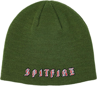 SPITFIRE OLD E BEANIE (OLIVE/RED)