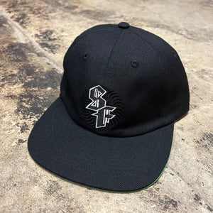 SPITFIRE SPITBALL SWIRL STRAPBACK (BLACK)