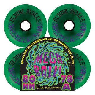 SLIME BALLS MEGA BALLS METALLIC GREEN WHEELS (80M/78A)