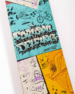 SANTA CRUZ DELFINO SCRIBBLE FEELBASE DECK (8.25)