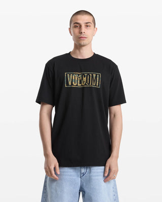 VOLCOM CHAOTIC SHORT SLEEVE TSHIRT (BLACK)