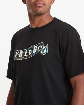 VOLCOM FA PARILLO SHORT SLEEVE TSHIRT (BLACK)