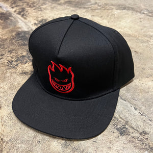 SPITFIRE BIGHEAD SNAPBACK HAT BLK/RED