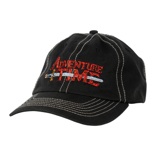 WELCOME X ADVENTURE TIME LOGO CONTRAST STITCH HAT (BLACK)