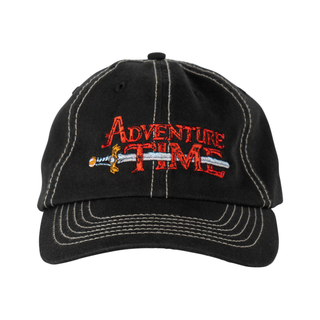 WELCOME X ADVENTURE TIME LOGO CONTRAST STITCH HAT (BLACK)