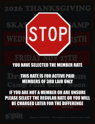 2026 THANKSGIVING BREAK SKATEBOARD CAMP