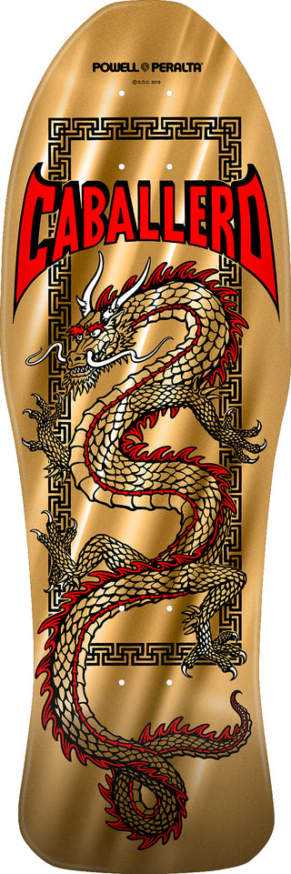 POWELL PERALTA STEVE CAB CHINESE DRAGON REISSUE GOLD FOIL DECK