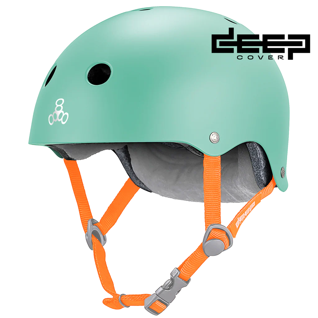 TRIPLE 8 DEEP COVER HELMET MINT MATTE