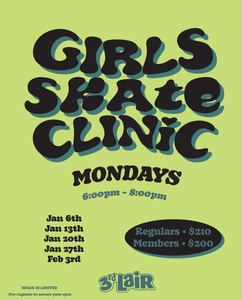 2025 GIRLS SKATEBOARD CLINIC SESSION #1