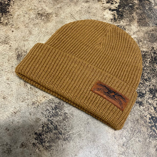 ANTI HERO STOCK EAGLE LABEL CUFF BEANIE (BRN/BLK)